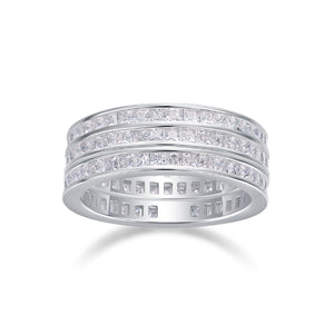 Triple-Band Pavé Stacking Ring - Stellaradorn