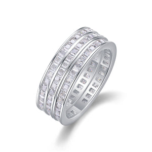 Triple-Band Pavé Stacking Ring - Stellaradorn