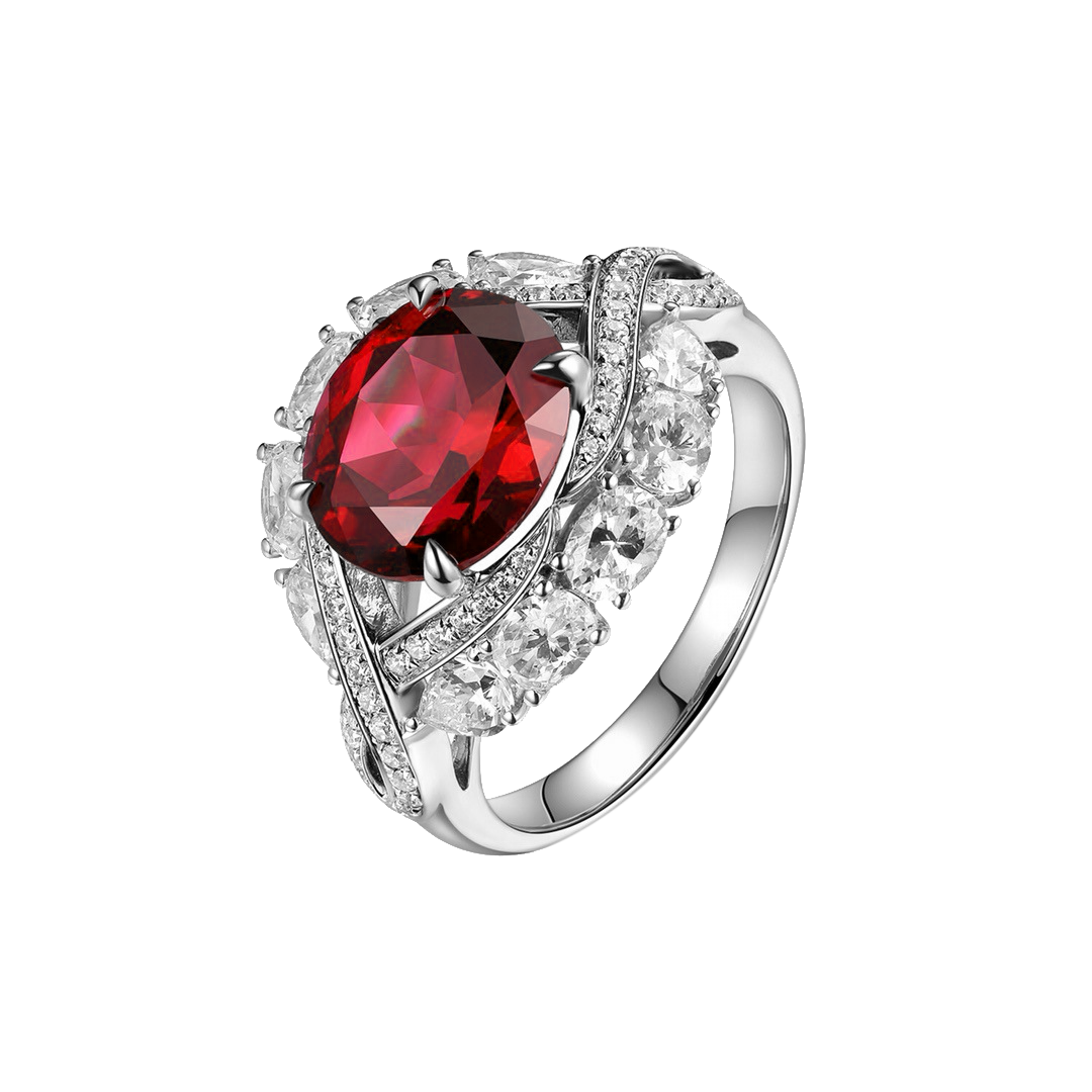 Vintage Ruby Halo Ring - Stellaradorn